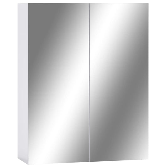 323607 Bathroom Mirror Cabinet White 60X15X75 Cm Mdf Šedá
