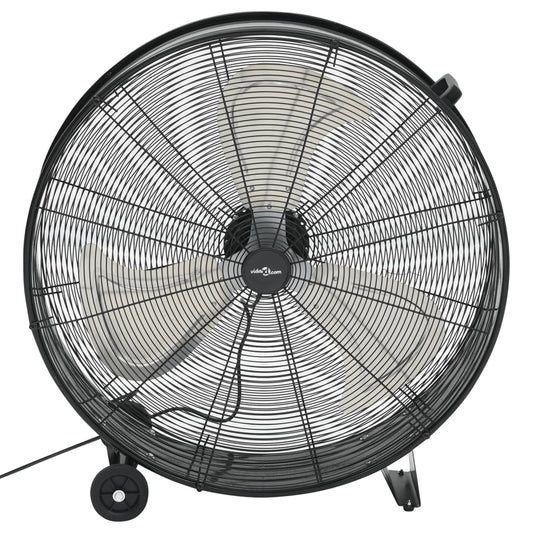 Průmyslový Bubnový Ventilátor 77 Cm 187,7 W Černý