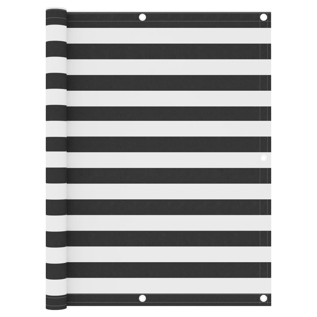 Balkónová Zástěna Oxfordská Látka Antracitová A Bílá