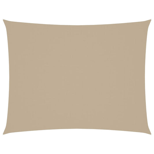Stínící Plachta Oxfordská Látka Obdélníková 5 X 6 M Béžová