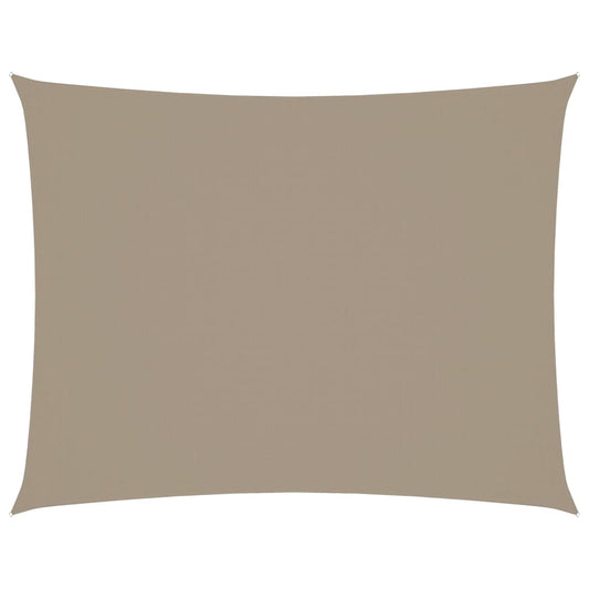 Stínící Plachta Oxfordská Látka Obdélníková 3,5 X 5 M Taupe
