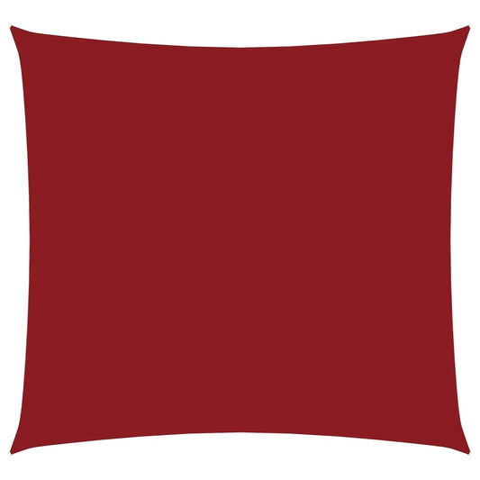Stínící Plachta Oxfordská Látka Čtvercová Červená Červená