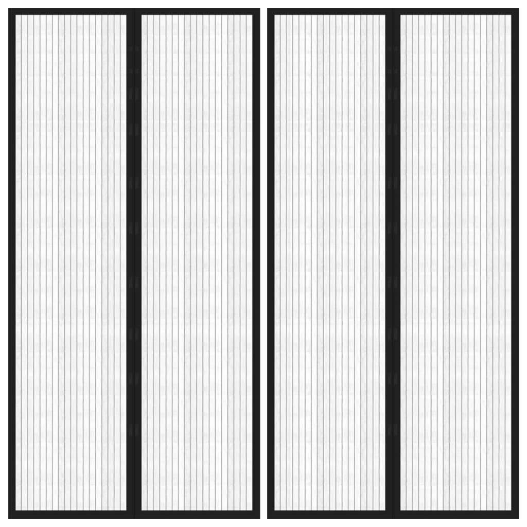 Závěs Do Dveří Proti Hmyzu Magnetický Černý