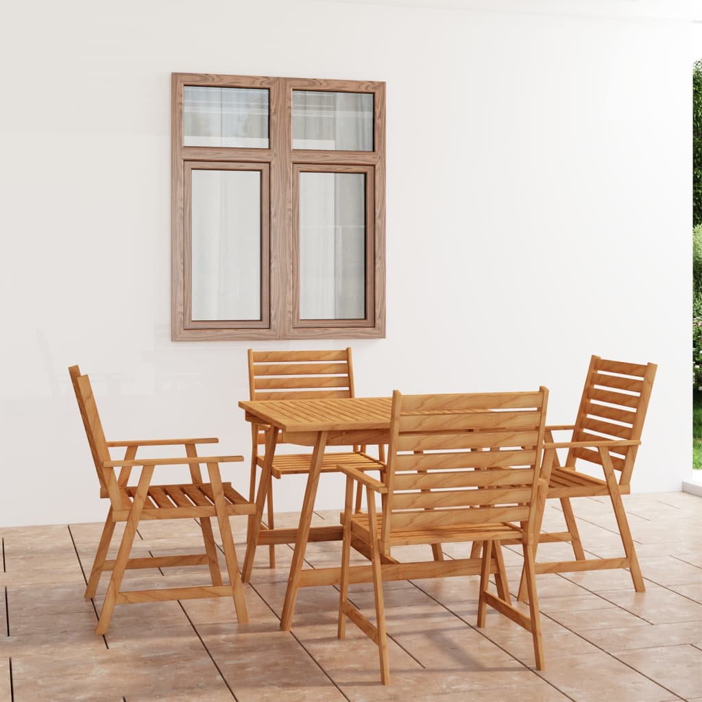 3Dílný Zahradní Jídelní Set Masivní Akáciové Dřevo