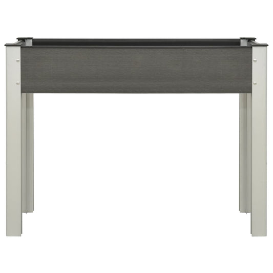 Zahradní Vyvýšený Záhon Dřevoplast Šedý