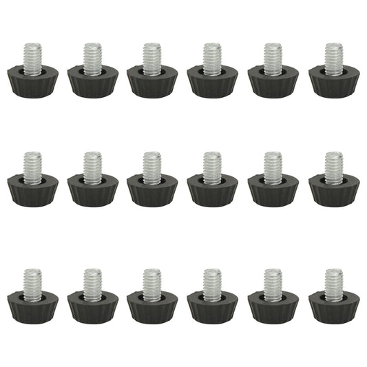 Nastavitelné Nábytkové Nohy M8 18 Ks Černé