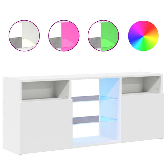 Tv Skříňka S Led Osvětlením 120 X 30 X 50 Cm
