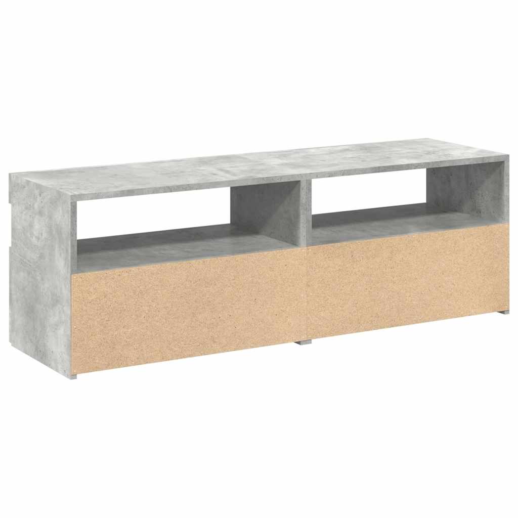 Tv Skříňky S Led Osvětlením 2 Ks Betonově Šedé 60 X 35 X 40 Cm