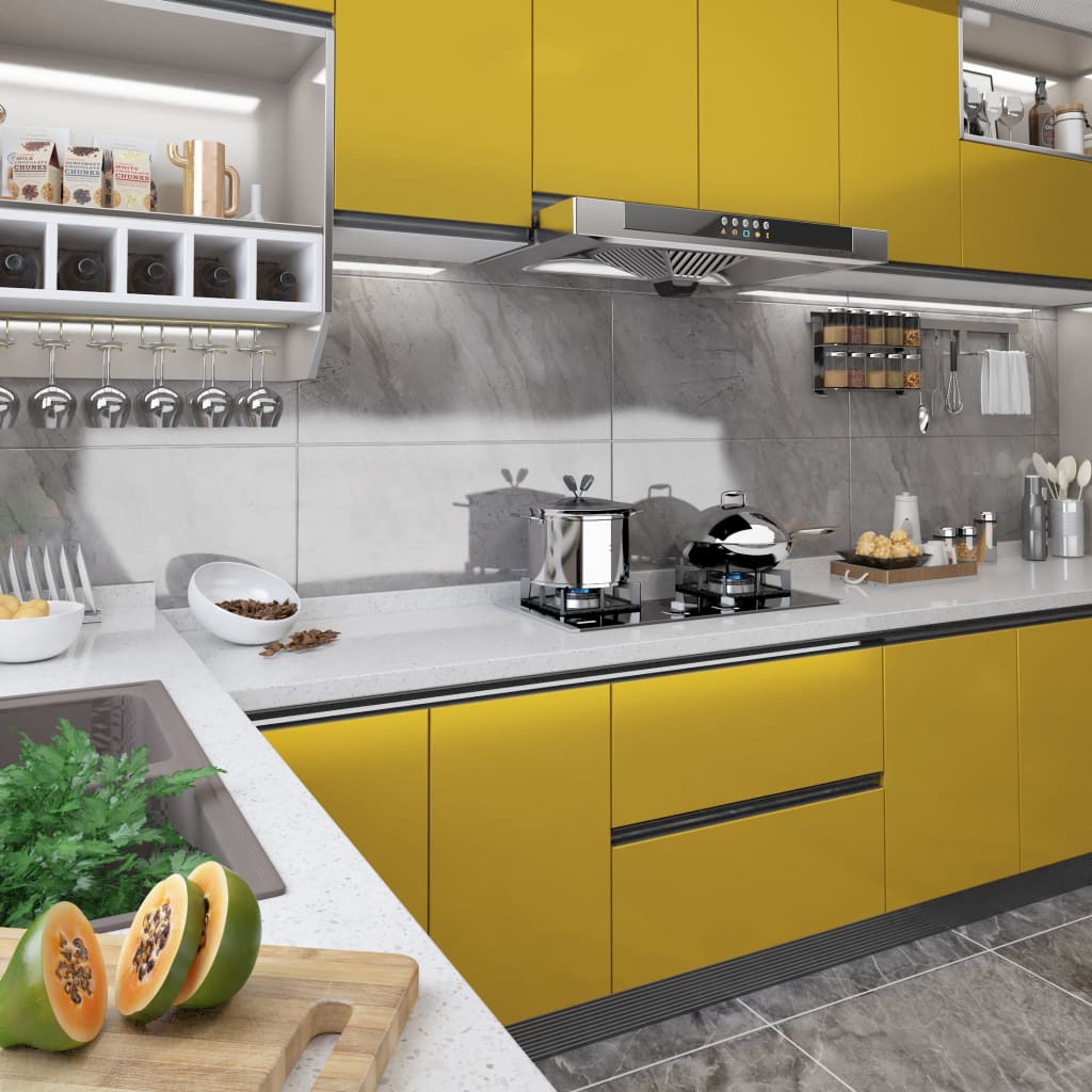 Samolepící Tapeta Na Nábytek Šedá 500 X 90 Cm Pvc