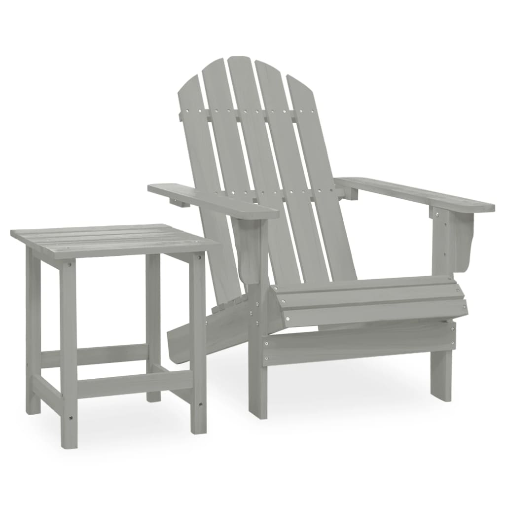 Zahradní Židle Adirondack Se Stolkem Masivní Jedle