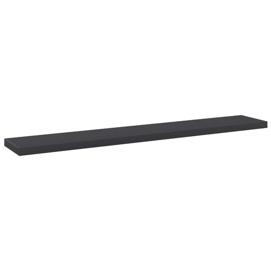 Přídavné Police 4 Ks Šedé 60 X 10 X 1,5 Cm Dřevotříska
