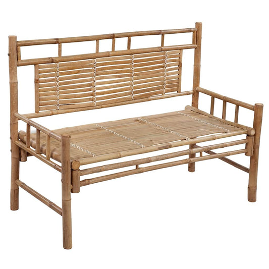 Zahradní Lavice S Poduškou 120 Cm Bambus