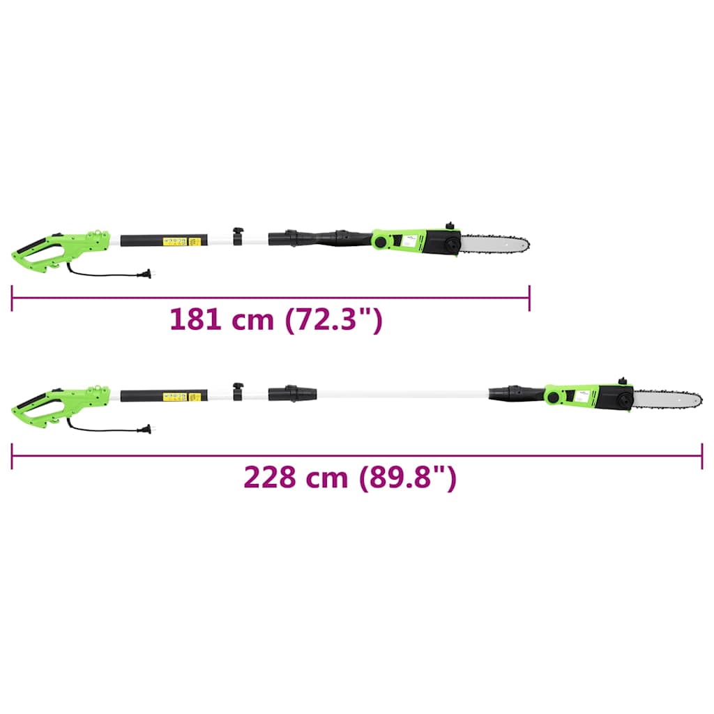 Elektrická Teleskopická Vyvětvovací Pila 25 Cm 710 W