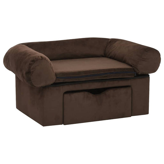Pohovka Pro Psy Se Zásuvkou 75 X 50 X 38 Cm Plyš