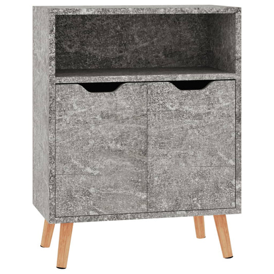 Příborník Betonově Šedý 60 X 30 X 72 Cm Kompozitní Dřevo