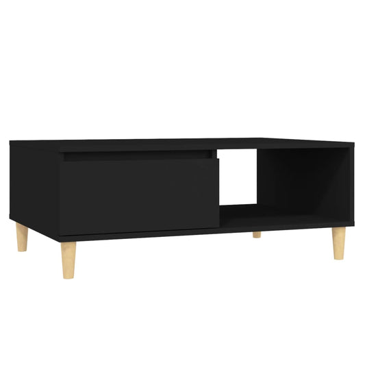 Konferenční Stolek Černý 90 X 60 X 35 Cm Kompozitní Dřevo