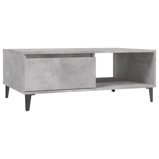 Konferenční Stolek Betonově Šedý 90X60X35 Cm Kompozitní Dřevo