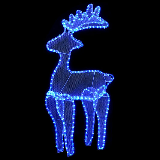 Sob Vánoční Dekorace S Výpletem 306 Led Diod 60 X 24 X 89 Cm