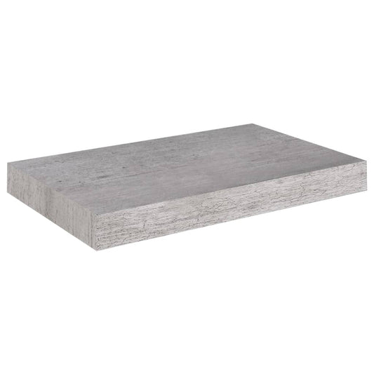 Plovoucí Nástěnná Police Betonově Šedá 40 X 23 X 3,8 Cm Mdf Betonová Šedá