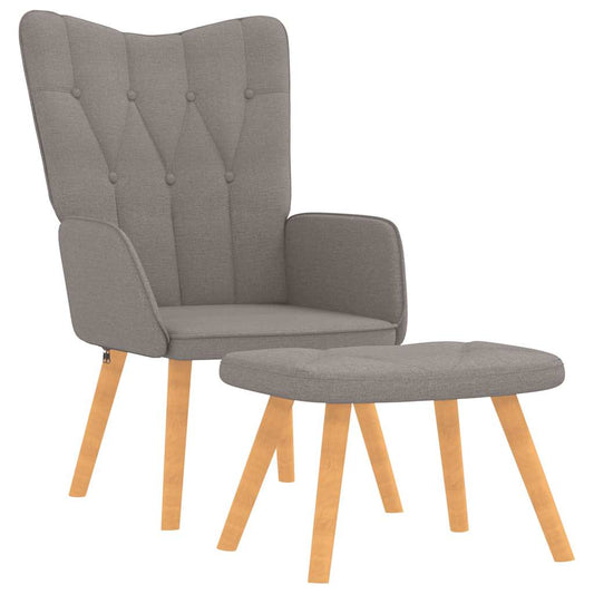Relaxační Křeslo Se Stoličkou Textil