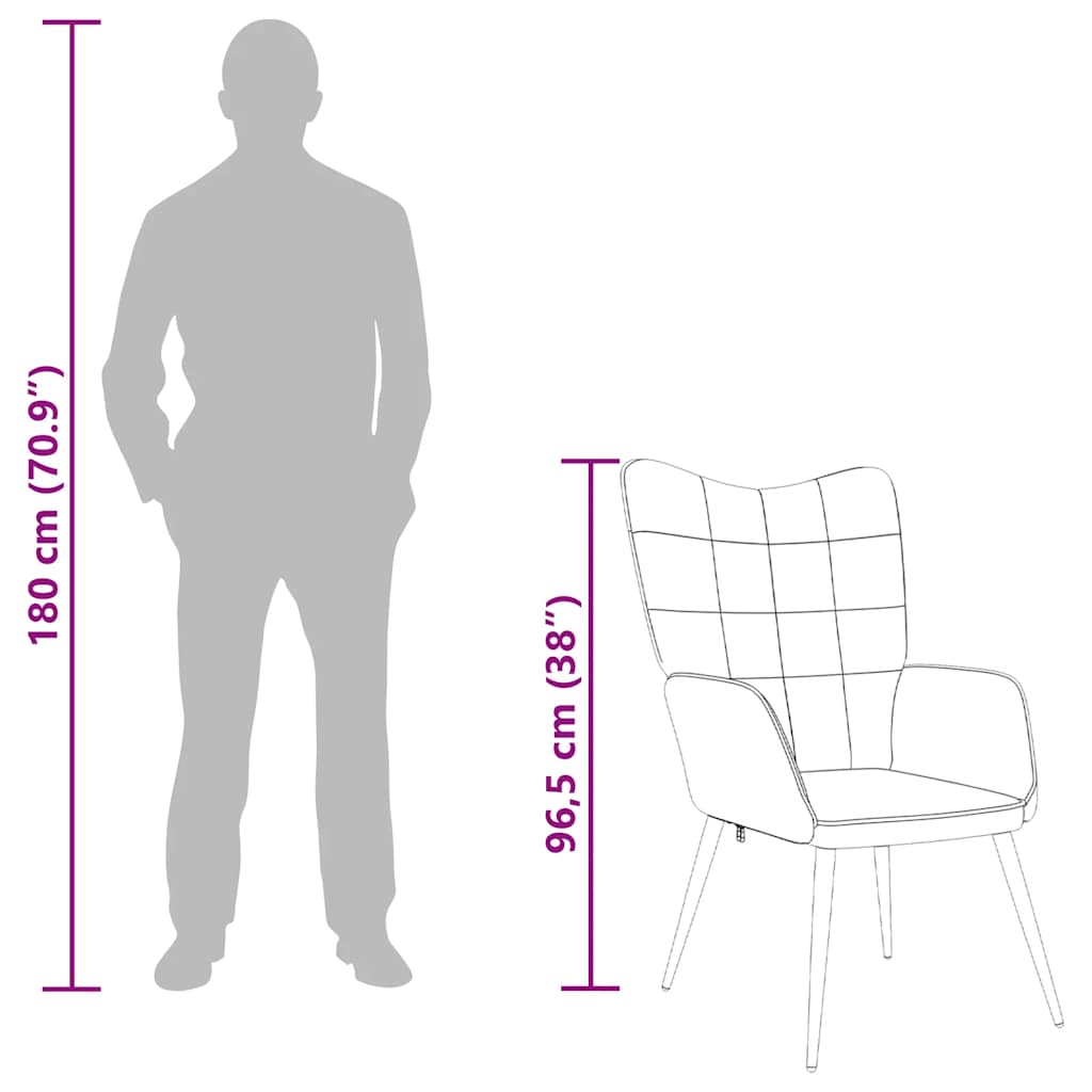 Relaxační Židle Vínová Textil