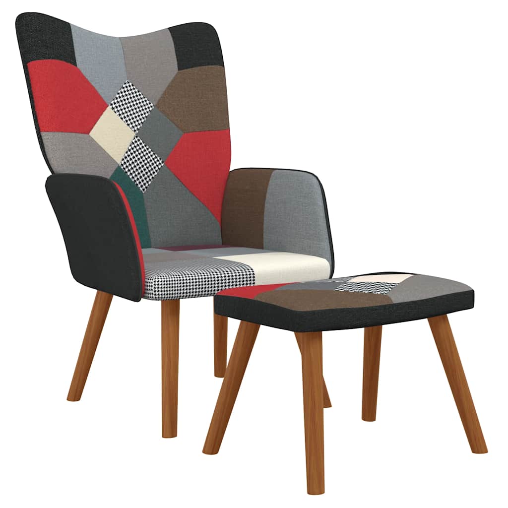 Relaxační Křeslo Patchwork Textil