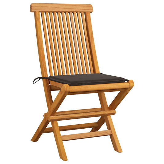 Zahradní Židle S Poduškami 8 Ks Masivní Teak