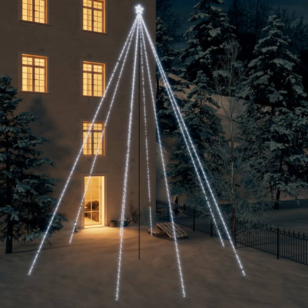 Led Vánoční Vodopád Světelný Strom Dovnitř I Ven 400 Led 2,5 M