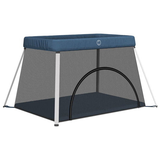 Dětská Ohrádka S Matrací Námořnická Lněná Tkanina