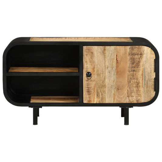 Tv Stolek 90 X 30 X 48 Cm Hrubé Mangovníkové Dřevo