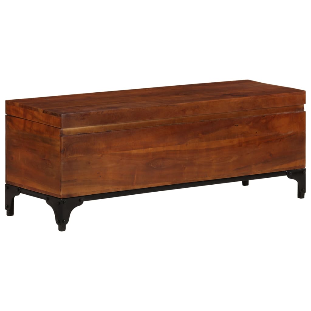 Úložná Truhla 110 X 35 X 41 Cm Masivní Akáciové Dřevo