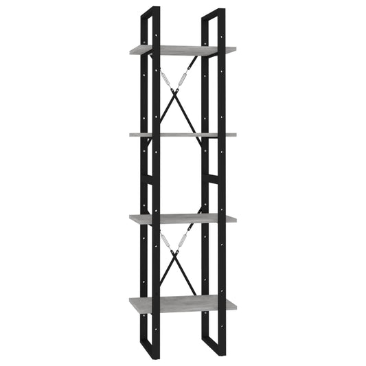 4Patrová Knihovna Betonově Šedá 40X30X Betonová Šedá