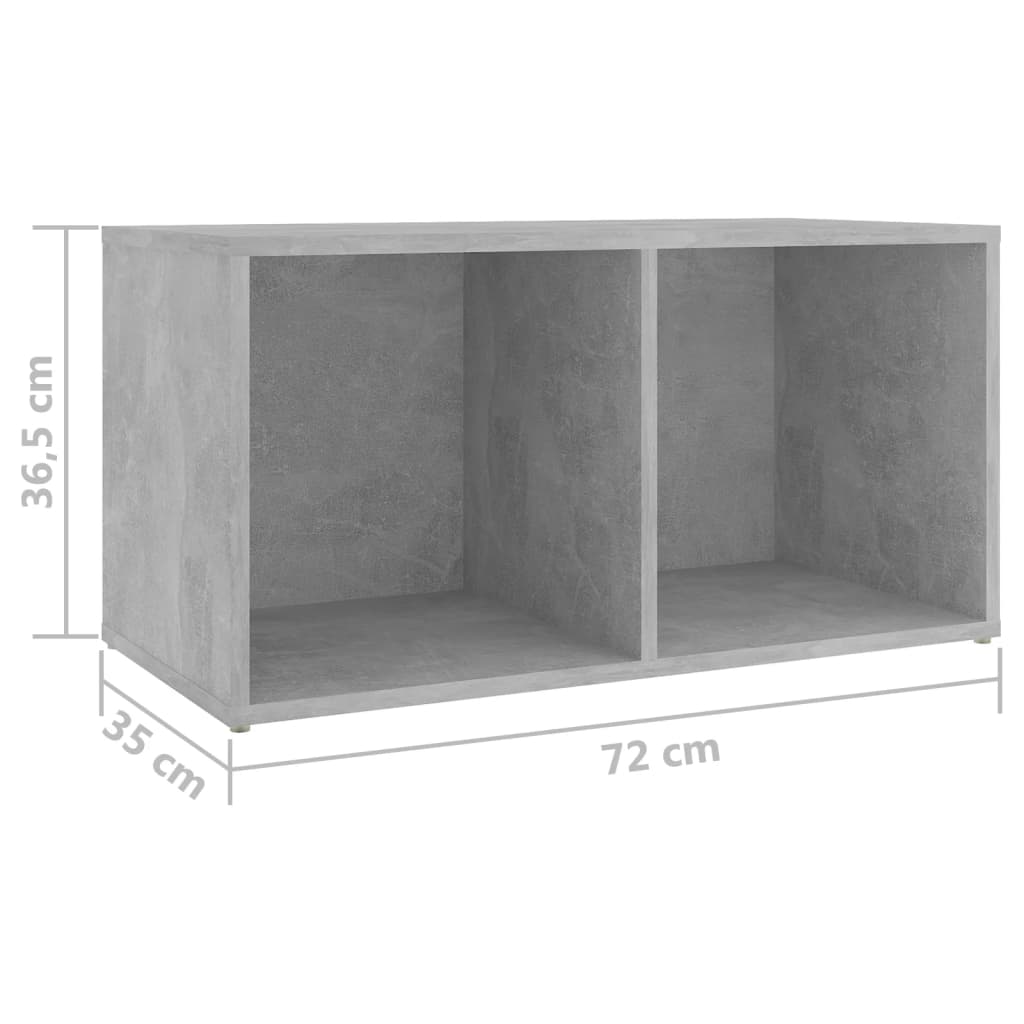 Tv Skříňky 2 Ks Betonově Šedé 72X35X36,5 Cm Kompozitní Dřevo Betonová Šedá