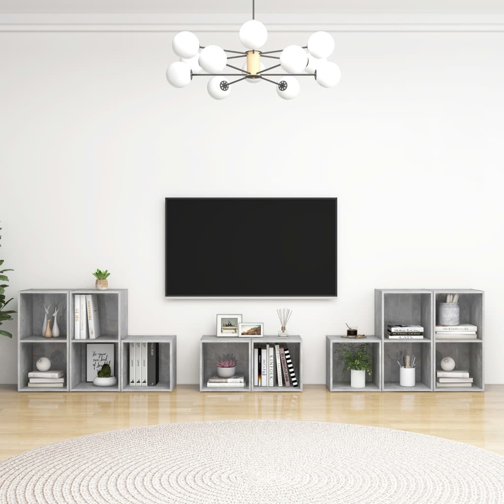 8Dílný Set Tv Skříněk Kompozitní Dřevo