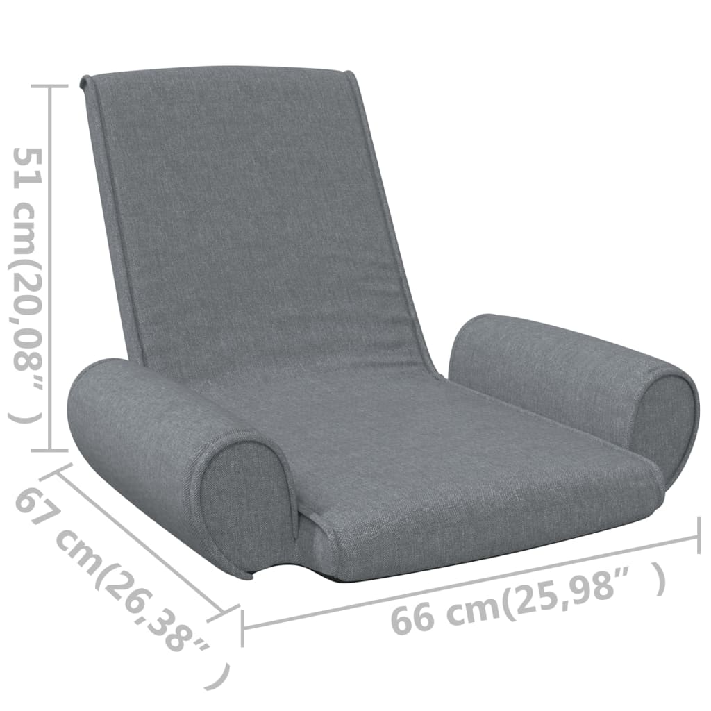 Skládací Lenoška Na Podlahu Textil