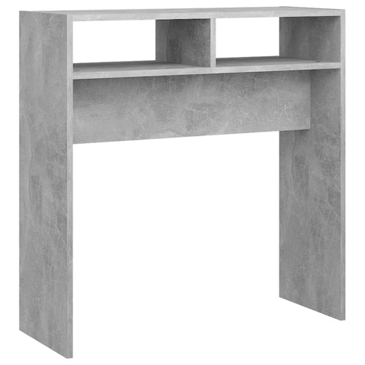 Konzolový Stolek Betonově Šedý 78 X 30 X 80 Cm Kompozitní Dřevo