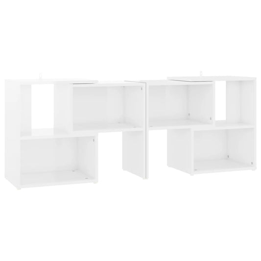 Tv Skříňka Bílá S Vysokým Leskem 104X30X52 Cm Kompozitní Dřevo