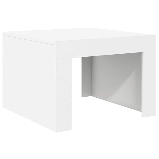 Konferenční Stolek Bílý 50 X 50 X 35 Cm Kompozitní Dřevo