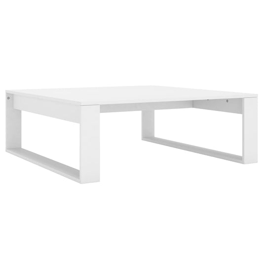 Konferenční Stolek Bílý 100 X 100 X 35 Cm Kompozitní Dřevo