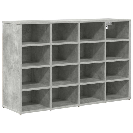 Skříň Na Obuv 103 X 30 X 67 Cm Kompozitní Dřevo Betonová Šedá