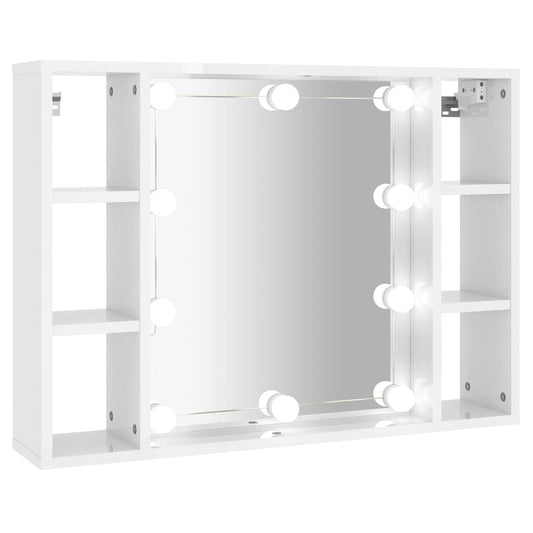 Zrcadlová Skříňka S Led 76X15X55 Cm