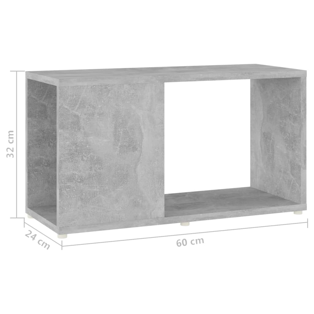 Tv Skříňka Betonově Šedá 60 X 24 X 32 Cm Kompozitní Dřevo