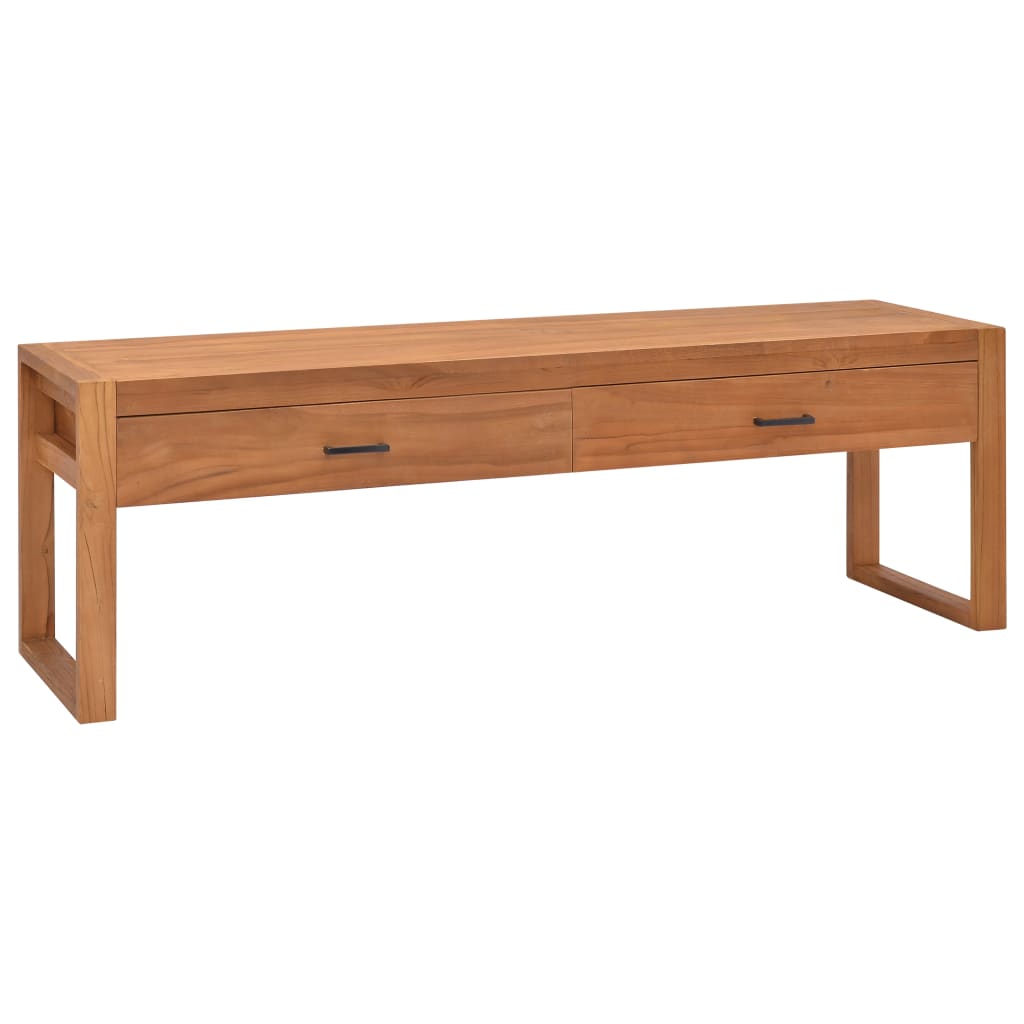 Tv Stolek 140 X 40 X 45 Cm Teakové Dřevo
