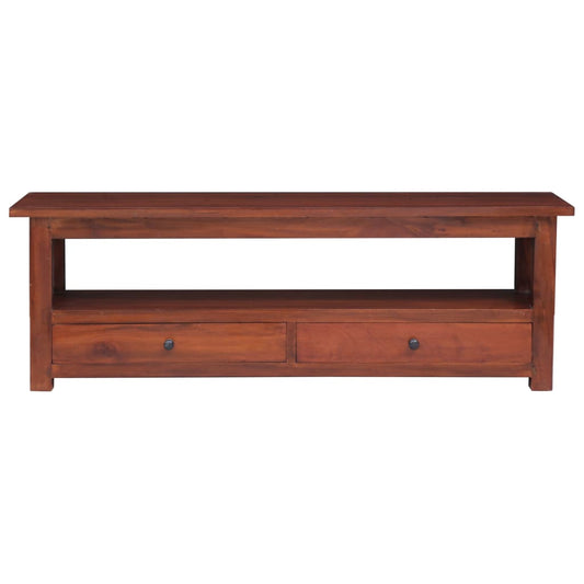 Tv Stolek Hnědý 115 X 30 X 40 Cm Masivní Mahagonové Dřevo