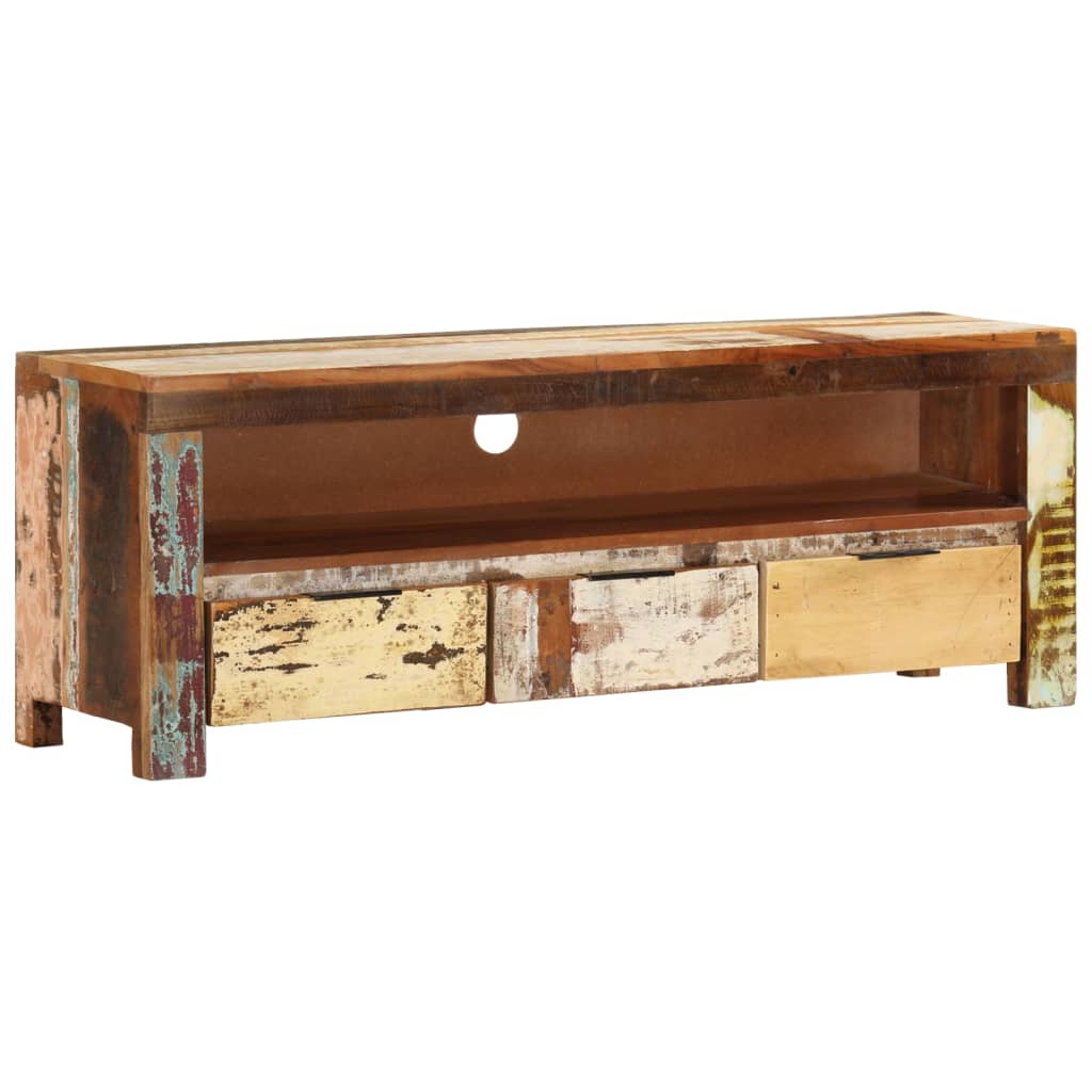 Tv Stolek 110 X 30 X 40 Cm Masivní Recyklované Dřevo