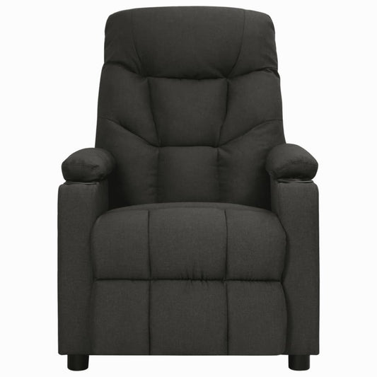 Polohovací Křeslo Černé Textil
