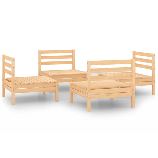 4Dílná Zahradní Sedací Souprava Masivní Borovice