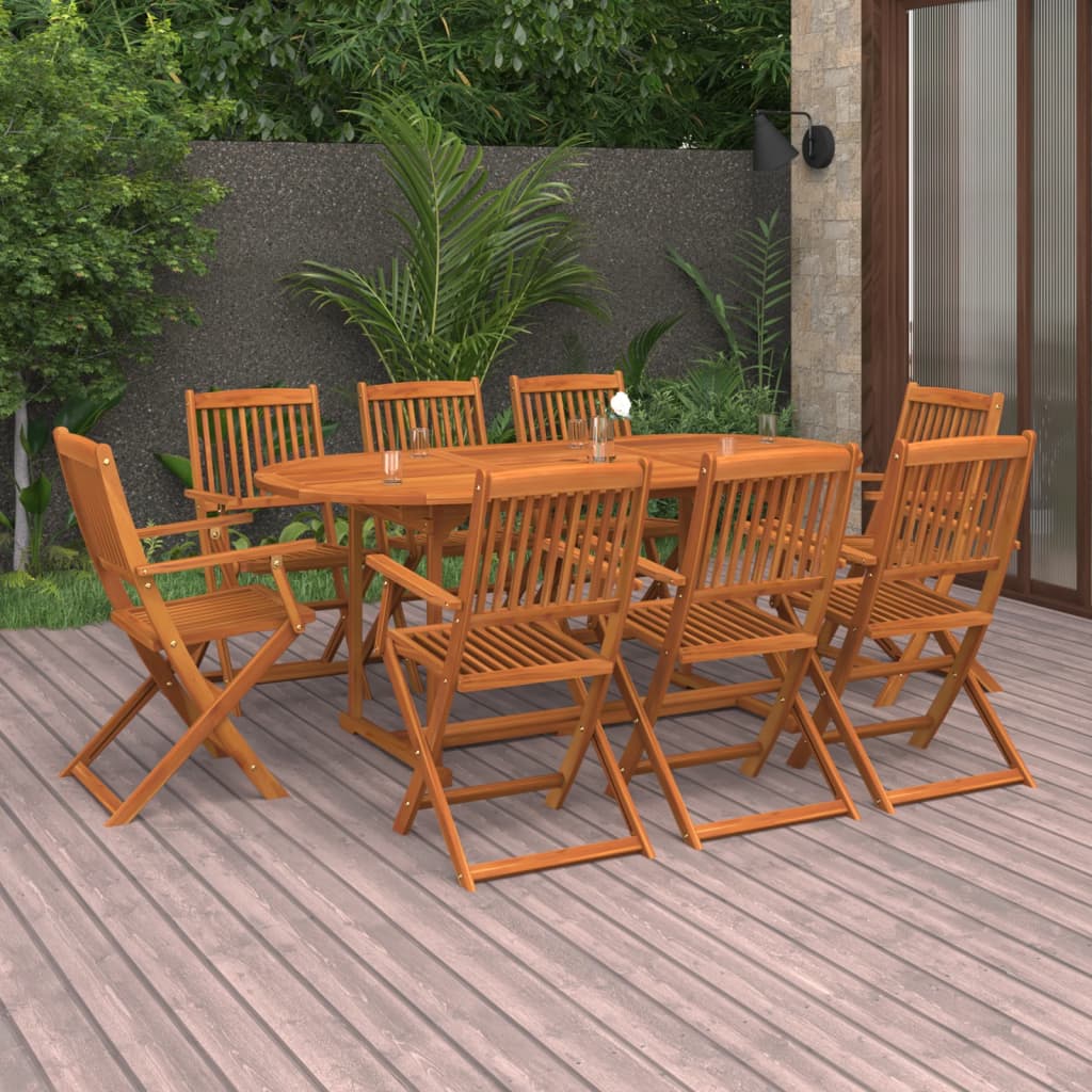 7Dílný Zahradní Jídelní Set 180X90X75 Cm Masivní Akáciové Dřevo