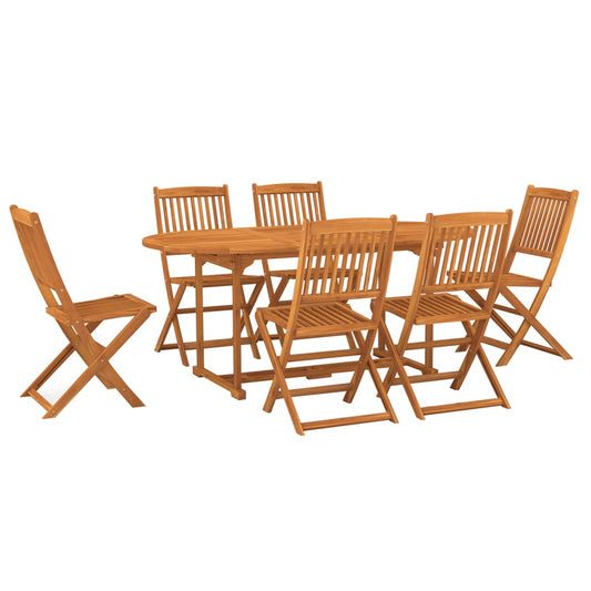 7Dílný Zahradní Jídelní Set 180X90X75 Cm Masivní Akáciové Dřevo