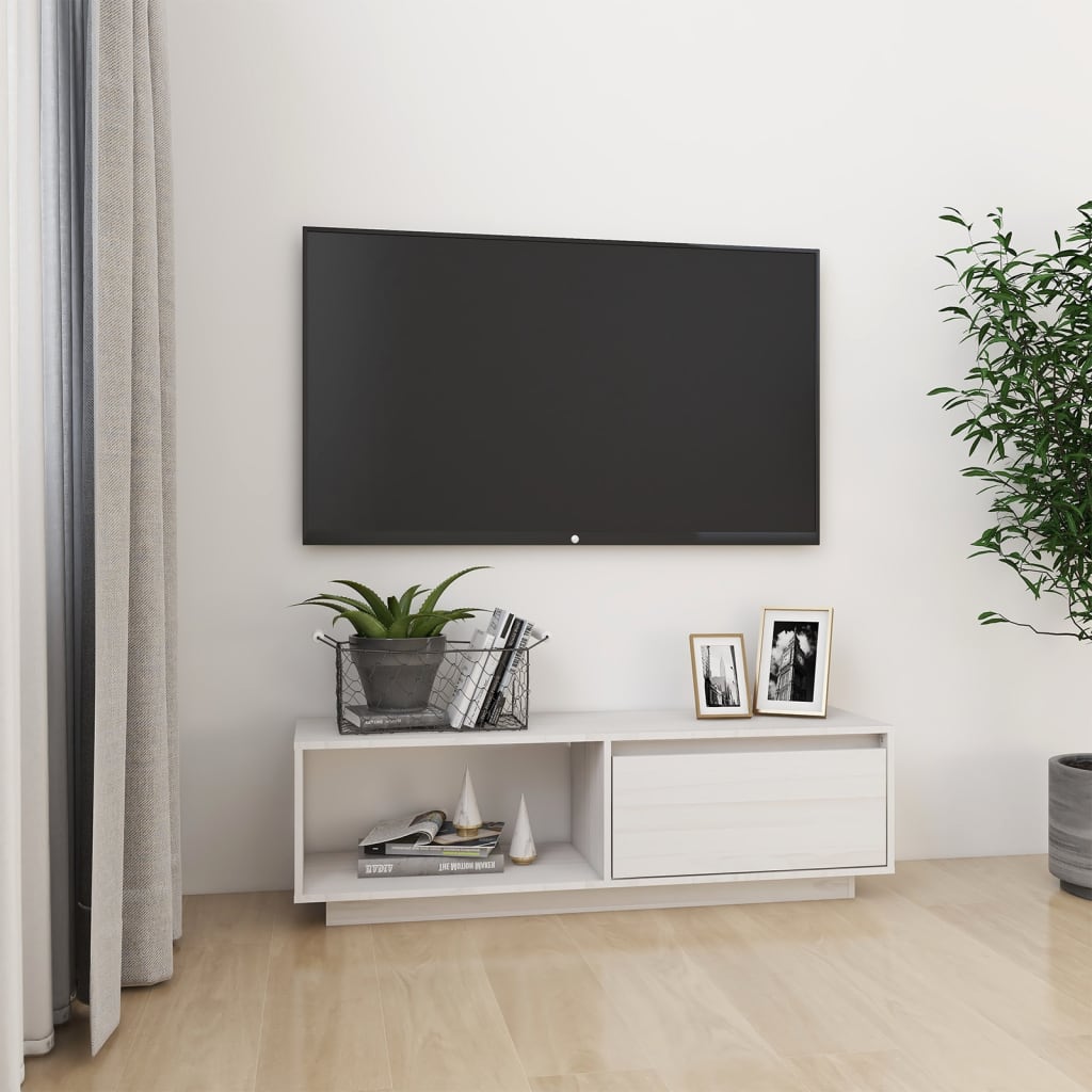 Tv Stolek 110 X 30 X 33,5 Cm Masivní Borové Dřevo